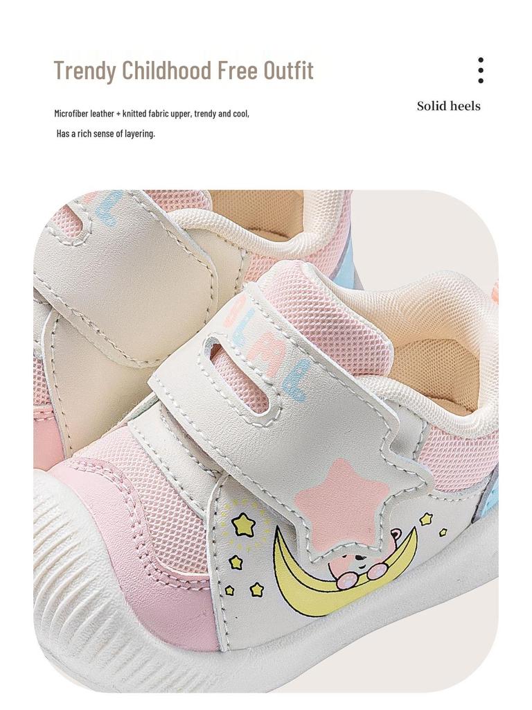 2026 Spring Baby Walker Shoes: Breathable Mesh, Soft Sole for Boys & Girls