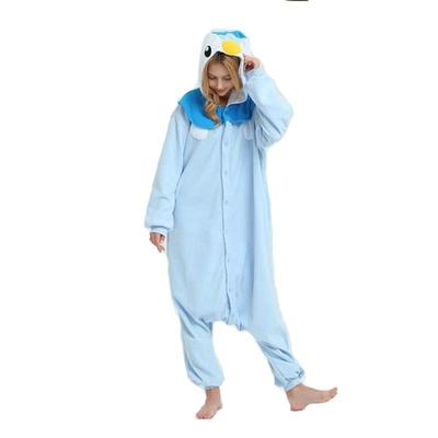 Piplup Onesie Halloween Cosplay Traje Desenho Animado Kigurumi Pijama de Uma Peça Homewear