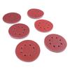 60 db Csiszolótárcsa 5 hüvelyk 8 lyuk 6 féle Csiszolópapír Tépőzáras Rögzítés Kerek Csiszolópapír a
