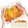 Halloween Pumpkin Napkins Paper Napkins Decorative Halloween Beverage Napkins Dinner Paper Party Napkins Soft Cute Orange