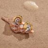 Youthway Mixed Color Spiral Stud Earrings For Women Minimalist 18K Gold PVD Plated Stainless Steel Earrings Fashion Jewelry Gift