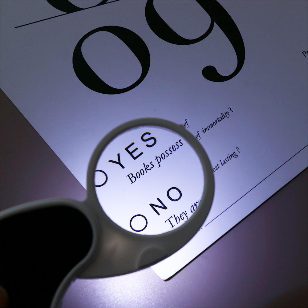 Folding Foldable Magnifier With Light Handheld Magnifier Mini Key Chain Magnifier  Stamps