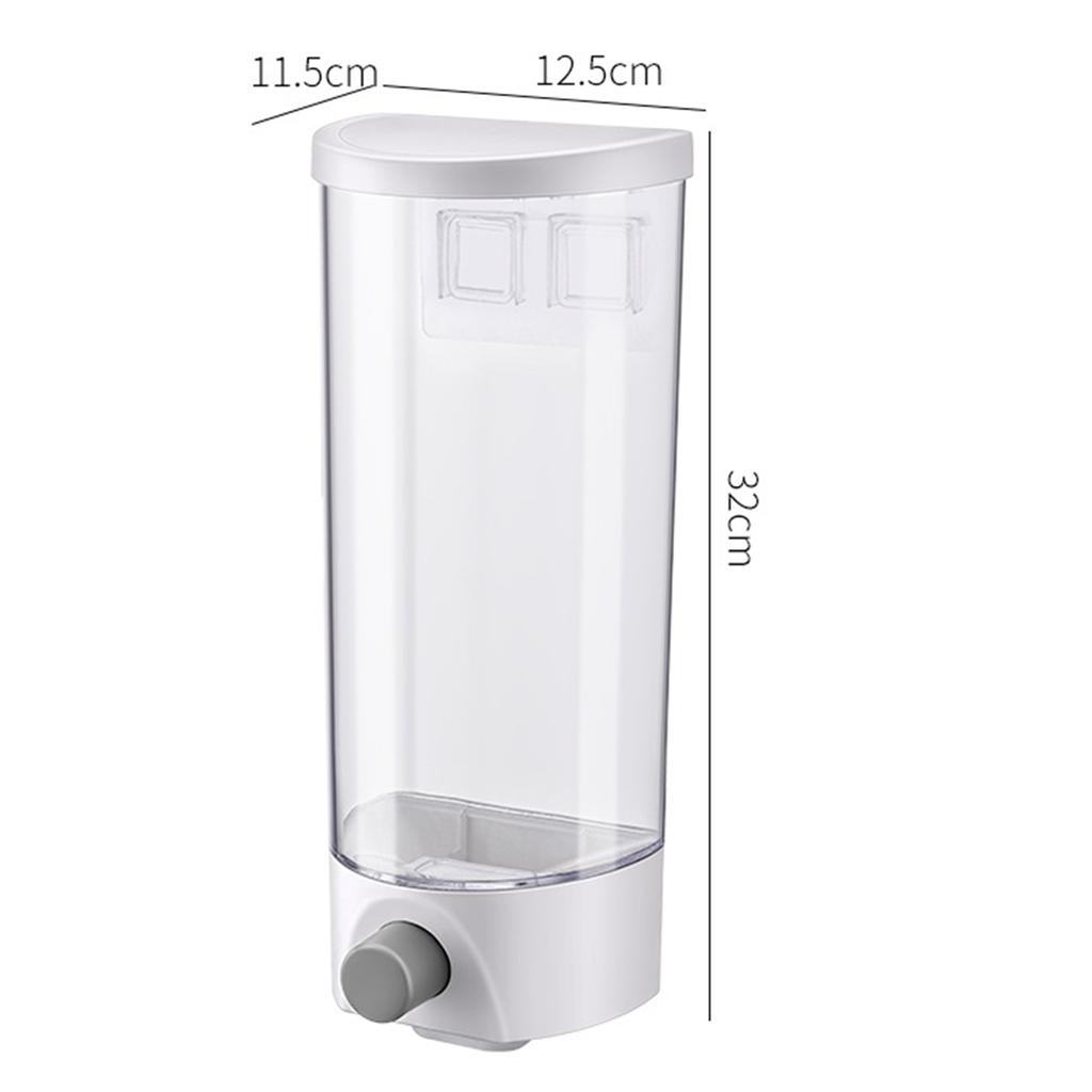 Automatic Sealed Rice Dispenser Tank Bucket Food Storage Containers with Lids Wall Mounted Kitchen Accessories