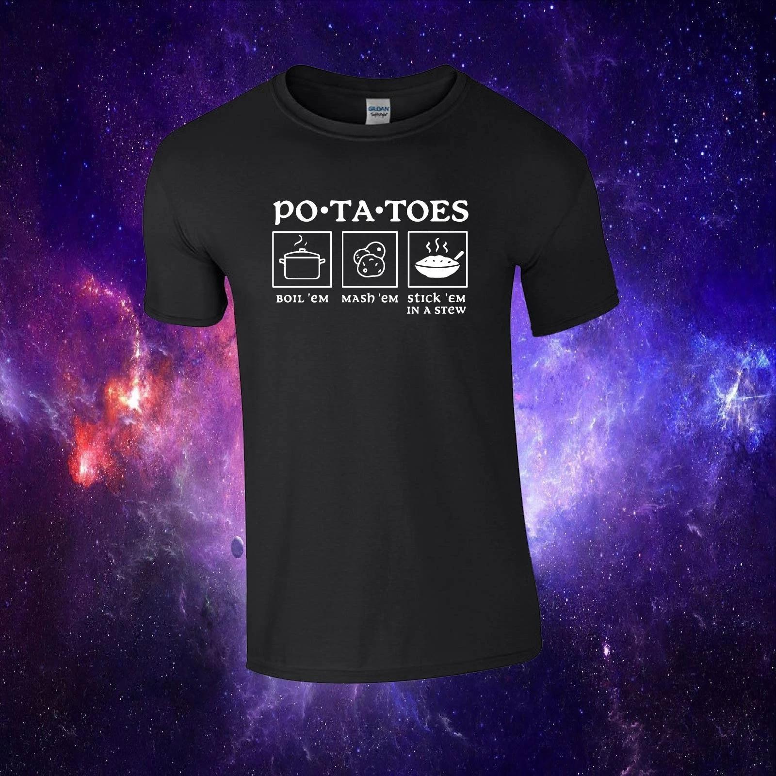 Potatoes Lord Of The Rings LOTR Inspired Adults/Kids Unisex Top T-shirt 2XL