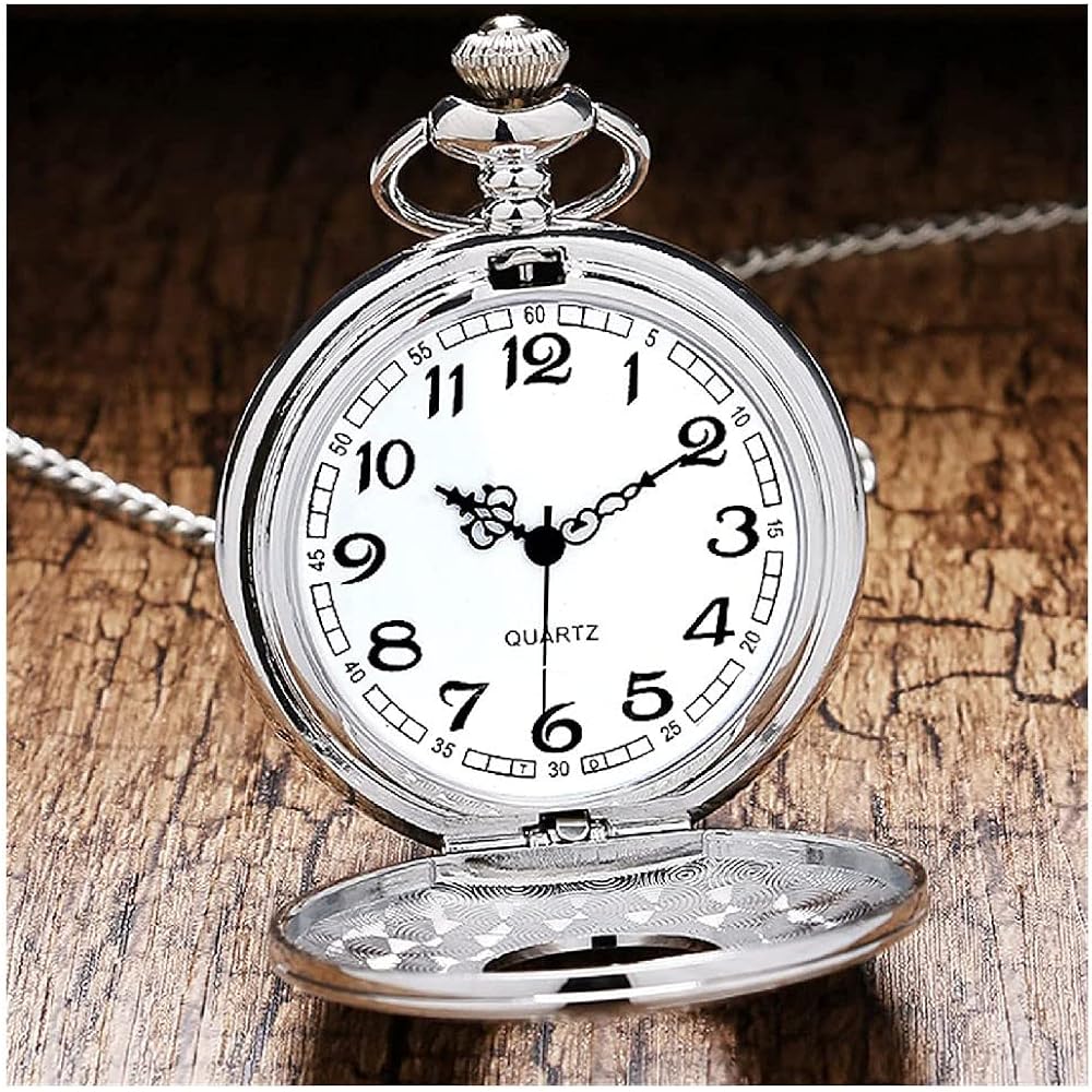 LIANGJUANG Pocket Watch, Antique Pocket Watch Rankings, Radio-Controlled, Hand-Wound Pocket Watch...