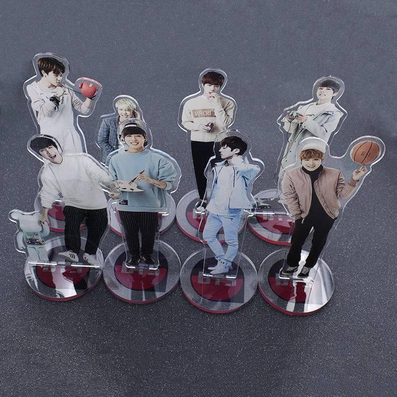 Kpop Bts Star Bangtan Boys Acrylic Stand Figure Double Side Home Table Decor