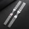 20 22mm Stainless Polished Steel Band Universal for Women Men's Sports Strap for Seiko for Tissot Straight Bracelet for Longines