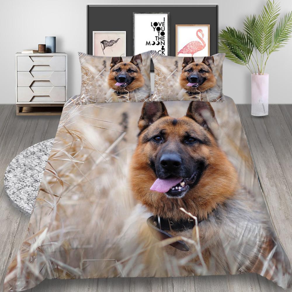 3D Digital Printed Animal Series Bedding Set, Bedroom Duvet Cover, Pillowcase, Single/double Bed AU King Full Size Bedding, Home Decoration