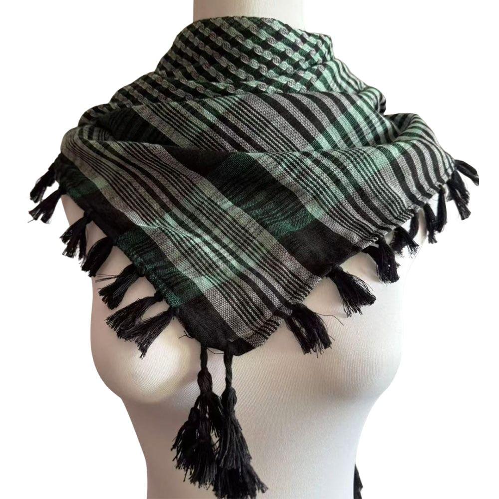with Tassel Arab Shemagh Wrap Style Headscarf Arabic Scarf Head Neck Scarf Costume Events