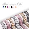 20mm Diamond Watch Band For Samsung Galaxy Watch 6 5 4 Luxury Bling Quick Release Watch Strap for Huawei Watch GT 4/3/2 Bracelet