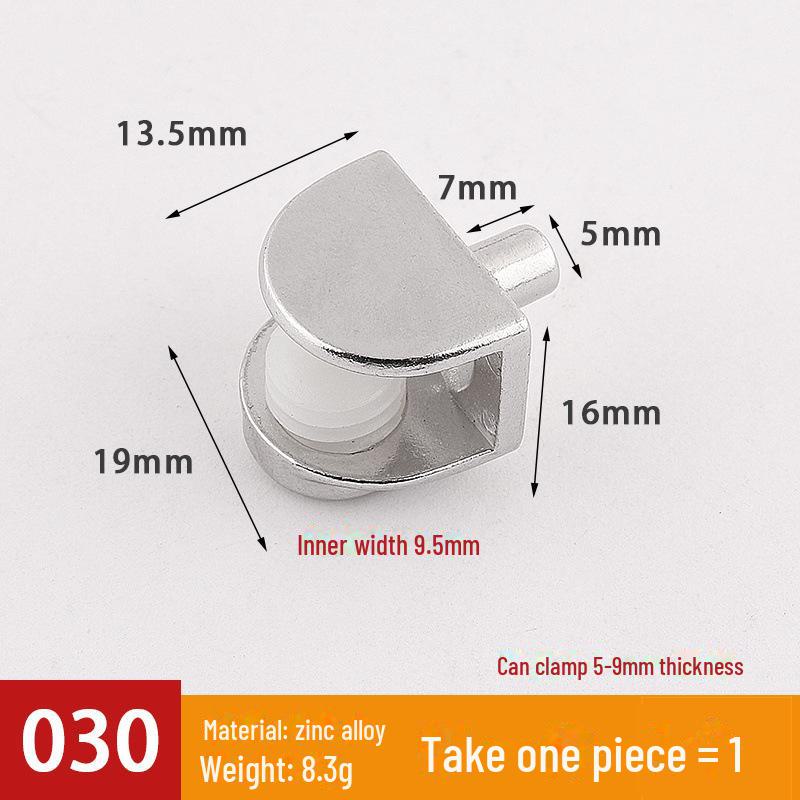 Transparent Movable Wardrobe Panel Bracket for Glass or Wooden Partition