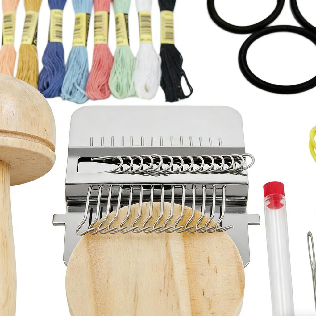 Mushroom Knitting Tool Patch Maker Kit Portable Repair Tool for Sweater Socks Jeans Clothing DIY Darning Craft Beginner Friendly