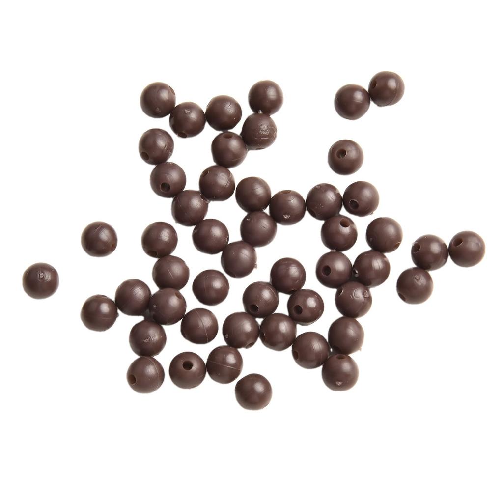 Weiche Gummikarpfenfischereiperlen Runde Rig-Perle 68mm Verschiedene Größen Packung mit 50