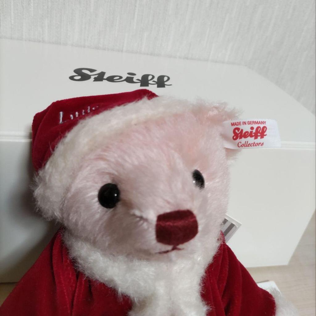 [USED] Steiff Japan Exclusive Teddy Bear Little Santa 2020 Plush Toy