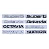 AAAIY1 Car Trunk Sticker Emblem Exterior for Superb Octavia 2023 2024 Letter Badge Rear Decals Auto Modification Accessories