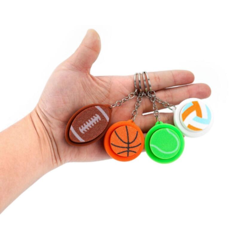 Keycap fidget toy keyring baseball soccer basketball tennis ball