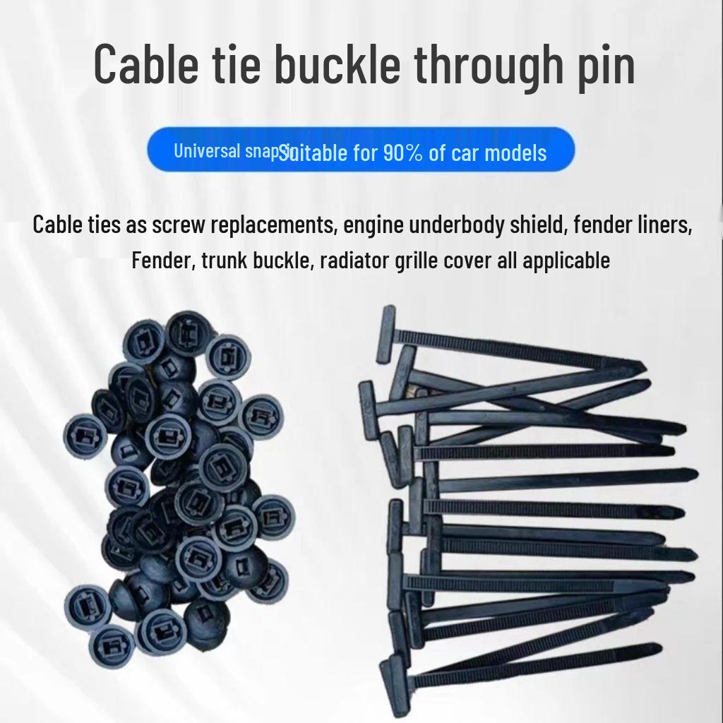 Nylon Universal Cable Tie with Through-Heart Pin
