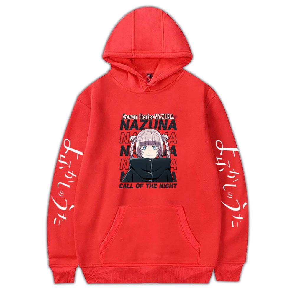 NAZUNA Cartoon-Print Plus Size Hoodie, Harajuku Streetwear Sportswear
