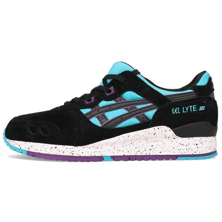 Asics Gel-Lyte 3 Low-Top Running Shoes Men Sneakers Black Blue TQ642L-4390