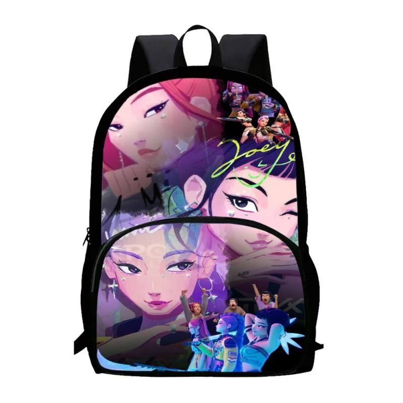 K-Pop Inspired Demon Hunter Themed Large Capacity Backpack School Travel Unisex Oxford Fabric Daypack