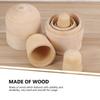OSALADI Unpainted White Wood Matryoshka Set of Russian Traditional Craft Unfinished Nesting Wooden Dolls, 5, 110mm, Kit, Dolls, Kit, Ornament,