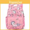 Childrens Animal Pattern Backpack With Waterresistant Nylon And Soft Carry Handle For Young Children