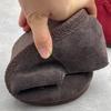 Johnature Retro Plüsch Damenschuhe Rinds Wildleder Flachboden Wildleder Lässig Elastisches Band Warme Baumwollschuhe