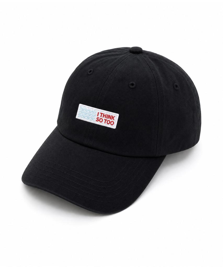 Igseukeoseu Pigment Washed Ball Cap - Black (I Think So Too)