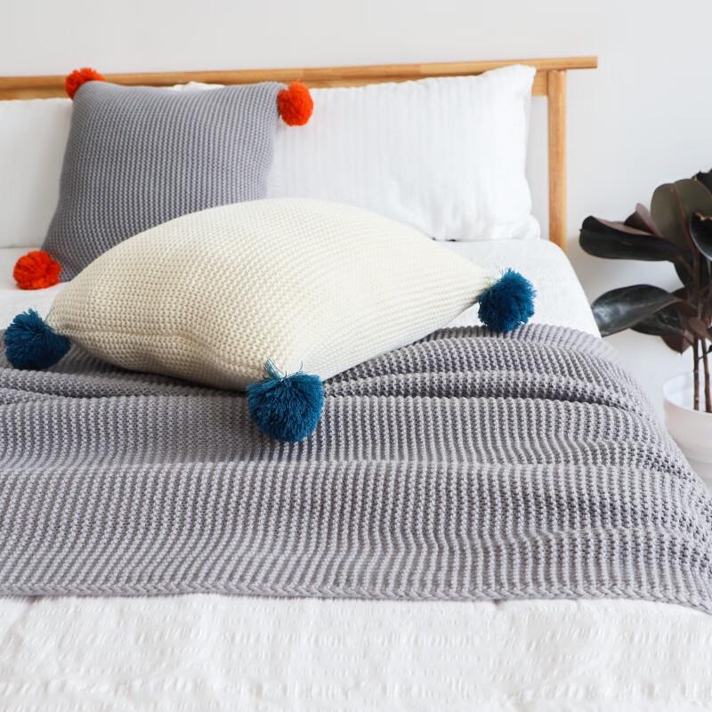 LISM Acrylic Knitted Throw Blanket