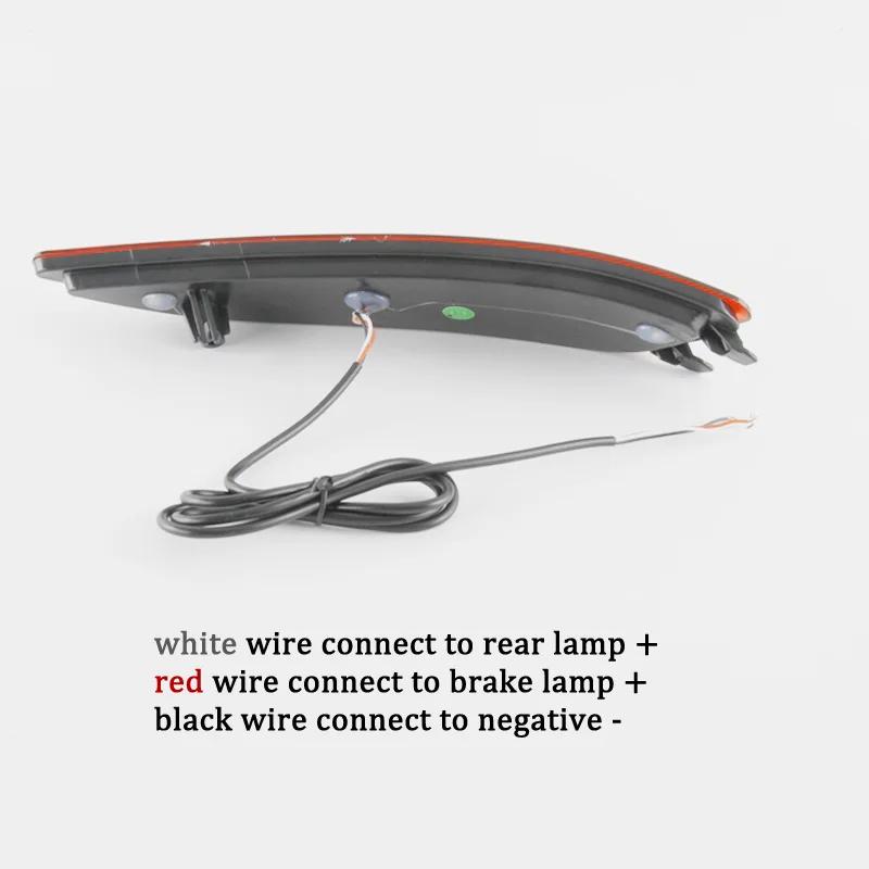 Car LED Rear Bumper Lamps For Hyundai Accent Hatchback 2010-2016 Brake Light Turn Signal Backup Reflector Taillights Fog lamp