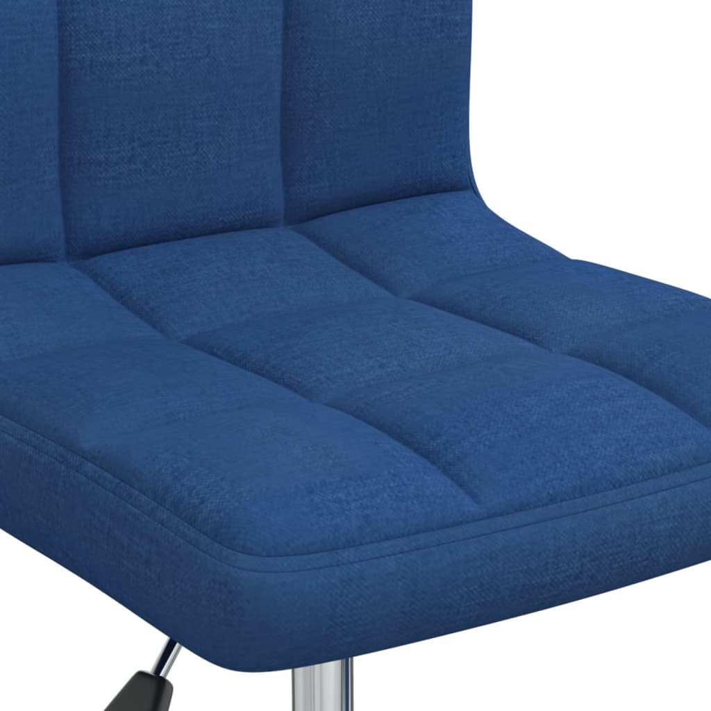 Dining Room Chair Swivel Blue Fabric