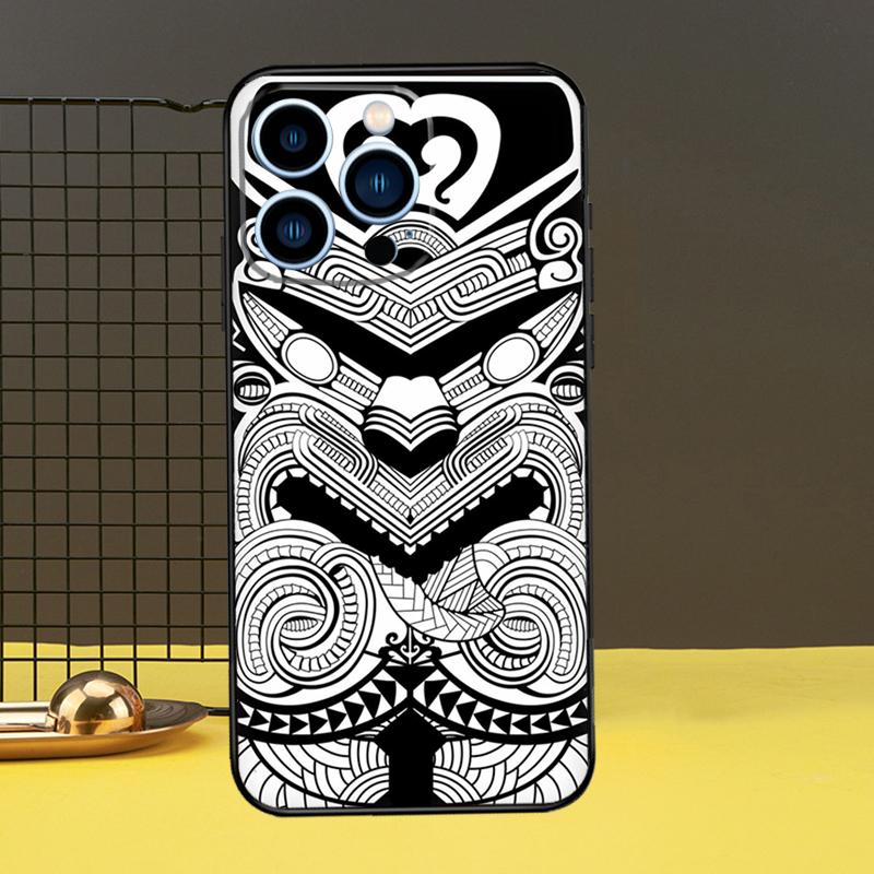 Maorský Polynéský Samojský Kmenový Kryt Pro iPhone 13 12 11 14 Pro Max XS Max XR X 6S 7 8 Plus SE 2020 Zadní Kryt Pouzdro na Telefon
