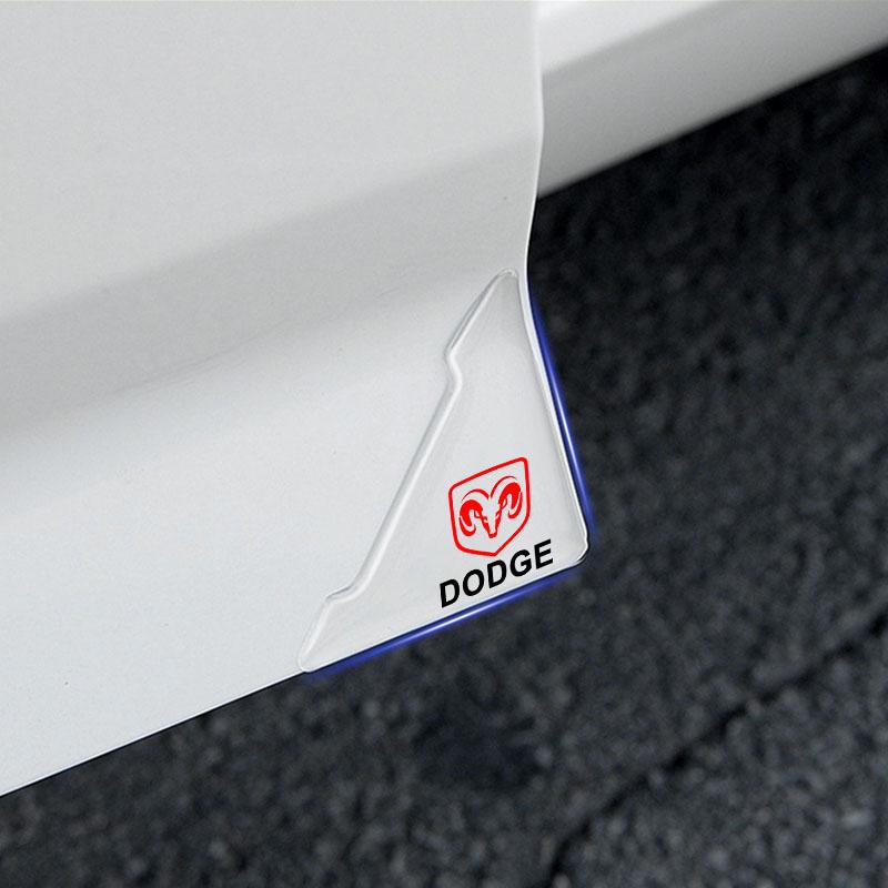 2Pc Car Door Corner Cover Anti-Scratch Protection Sticker Styling for Dodge Caliber Ram 1500 Caravan Charger Grand Caravan Journey Coolway Durango