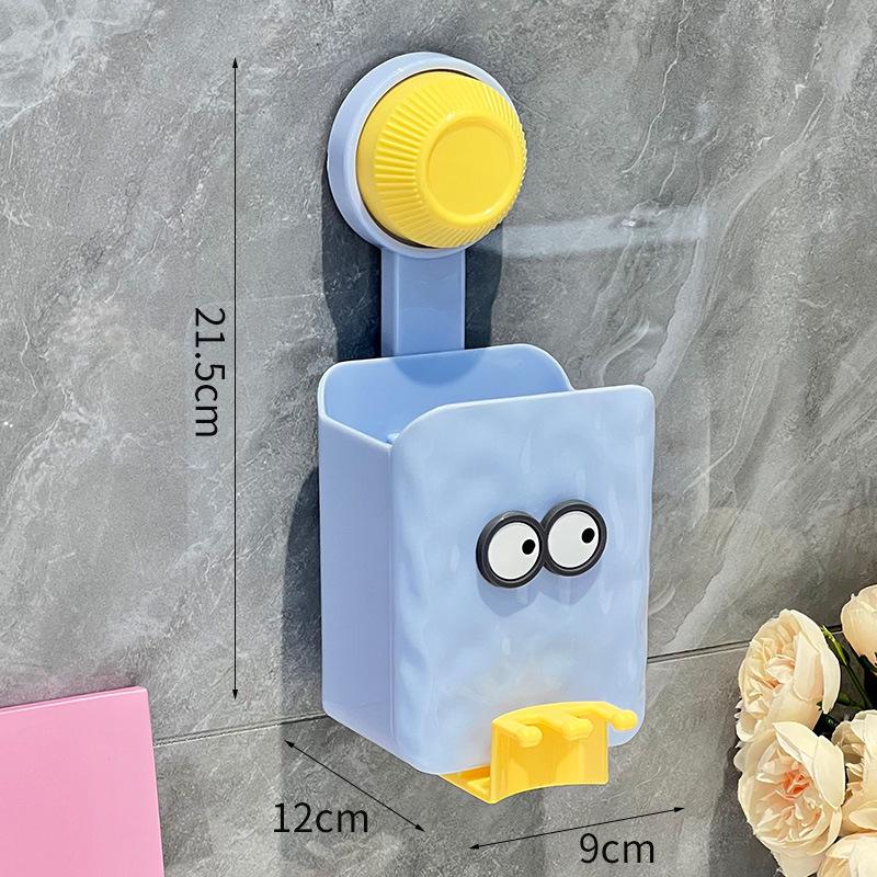 

Dopamine Wall-Mounted Toothbrush & Wipes Holder with Creative Eye Design