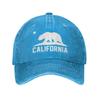 Custom Cotton California Bear Baseball Cap Women Men Breathable Dad Hat Outdoor