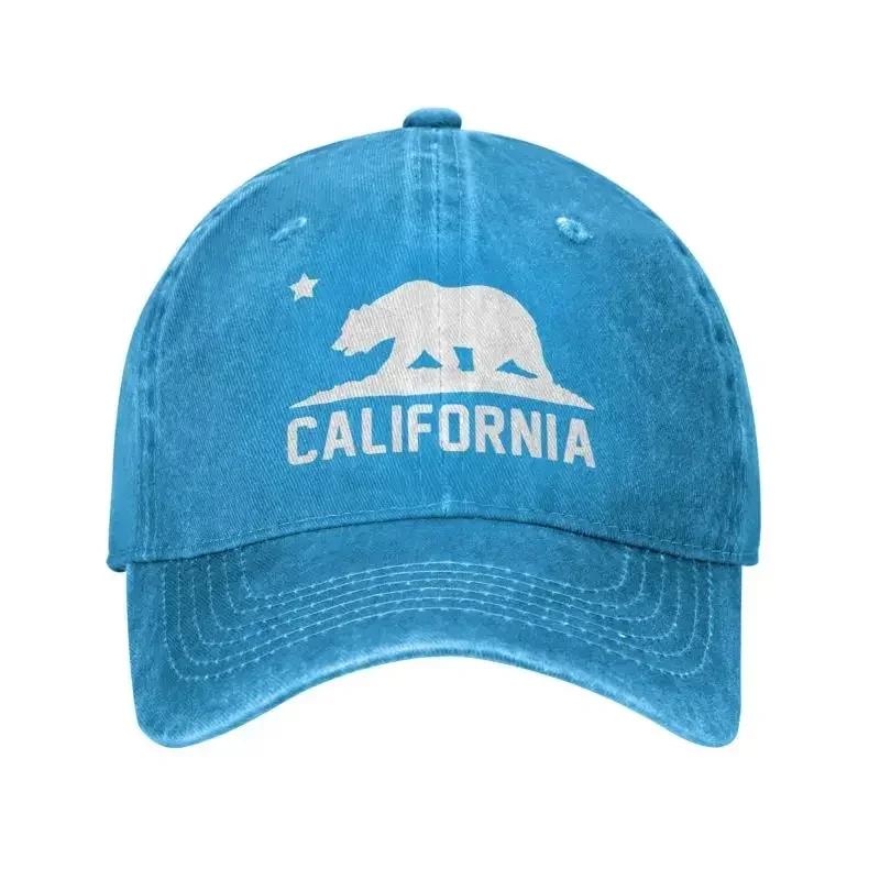 Custom Cotton California Bear Baseball Cap Women Men Breathable Dad Hat Outdoor