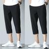 Pantaloni corti estivi da uomo, traspiranti, rinfrescanti, sportivi, larghi, pantaloni capri, da uomo, 3/4, casual, streetwear