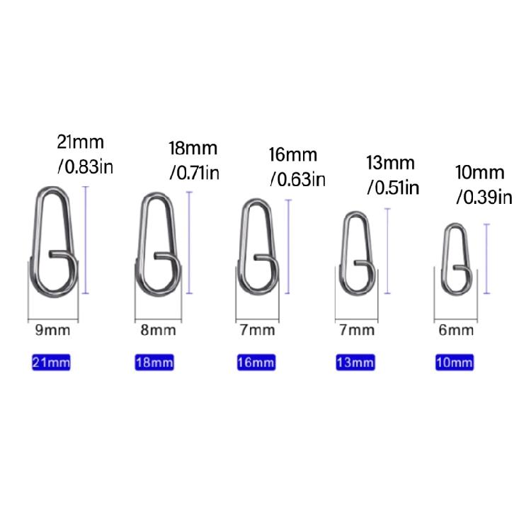 100 Stück Angel-Sprengringe Hohe Festigkeit Köderringe Schnurverbinder Korrosionsbeständige Köderringe Angelzubehör