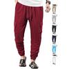 Men's Summer Thin Loose Breathable Micro-elastic Tether Imitation Hemp Square Men's Casual Pants Overalls