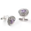 Shirt Cuff Button Triangle Zircon  Cufflink Charm Jewelry Gift