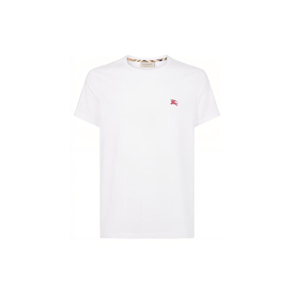 Burberry T Shirts Men's White Crew Neck Moderate 8003831