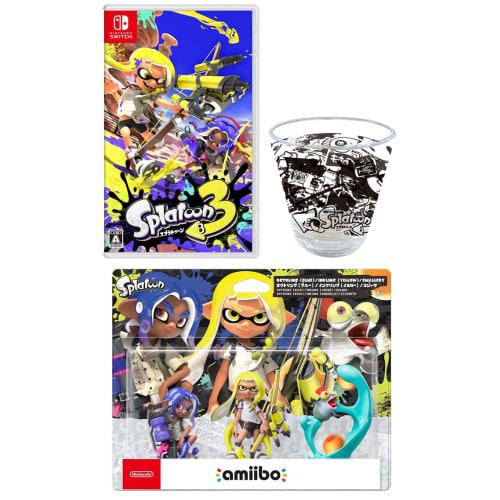 

[Поставляется в оригинальной транспортной коробке] Splatoon 3 -Switch + amiibo тройной набор чернильных колец [желтый] / Octoling [синий] / Kojake (Взвод серии) ([.co.jp li