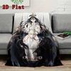 Overlord Albedo 2D Flat Pattern Flannel Blanket High Quality All Seasons Warmth and Comfort Perfect for Christmas Gifts.PMT0914226
