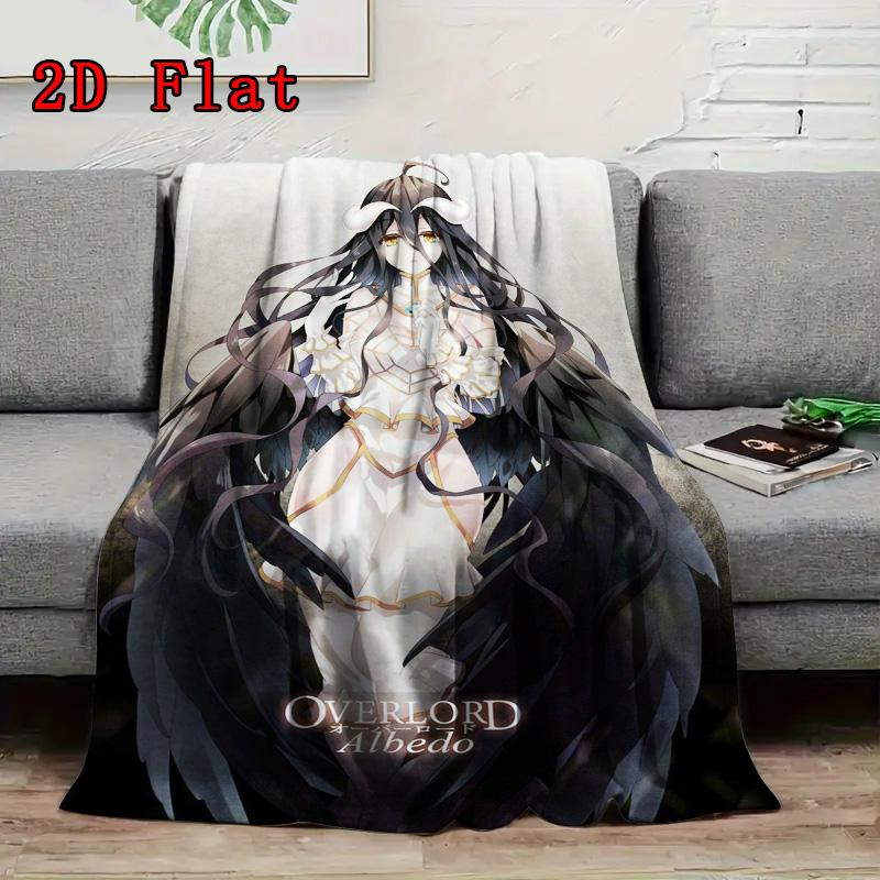 Overlord Albedo 2D Flat Pattern Flannel Blanket High Quality All Seasons Warmth and Comfort Perfect for Christmas Gifts.PMT0914226