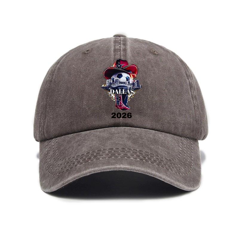 2026 Dallas Football World Cup Washed Distressed Cap