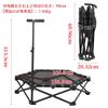 infinity8 Indoor Foldable Quiet No Assembly High with Suitable for Kids and 3 Adjustable Indoor and Home 150kg Weight Easy Black Trampoline, Large,