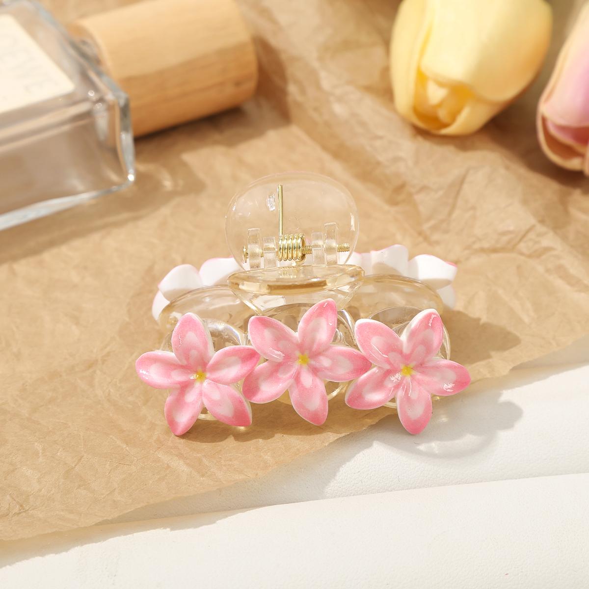 

Цветок Сладкая Заколка Краб для Волос для Женщин Простая Заколка для Хвоста Корейский Пляж Гавайи Заколки-Клешни Шпилька Аксессуары для Волос