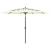 VidaXL 3-Tier Garden Parasol with Aluminum Pole, Patio Sunshade, Sun Shelter, Beach Umbrella Terrace, 313868