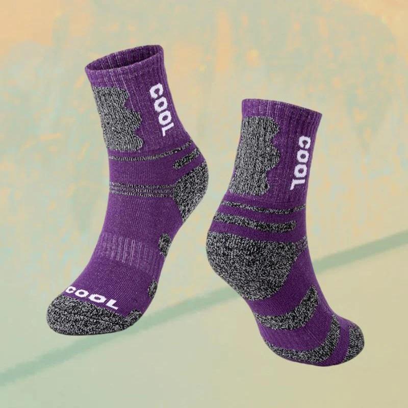 3 Pairs/Set Autumn Professional Women's Sports Sock Outdoor Warm Cycling Running Hiking Skiing Thermal Winter Female Crew Socks