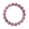 Natural Purple Rose Quartz Bracelet for Women, Fashionable Single-Strand Peach Blossom Luck Bracelet, Rose Quartz Beads, Chinese Style Gift